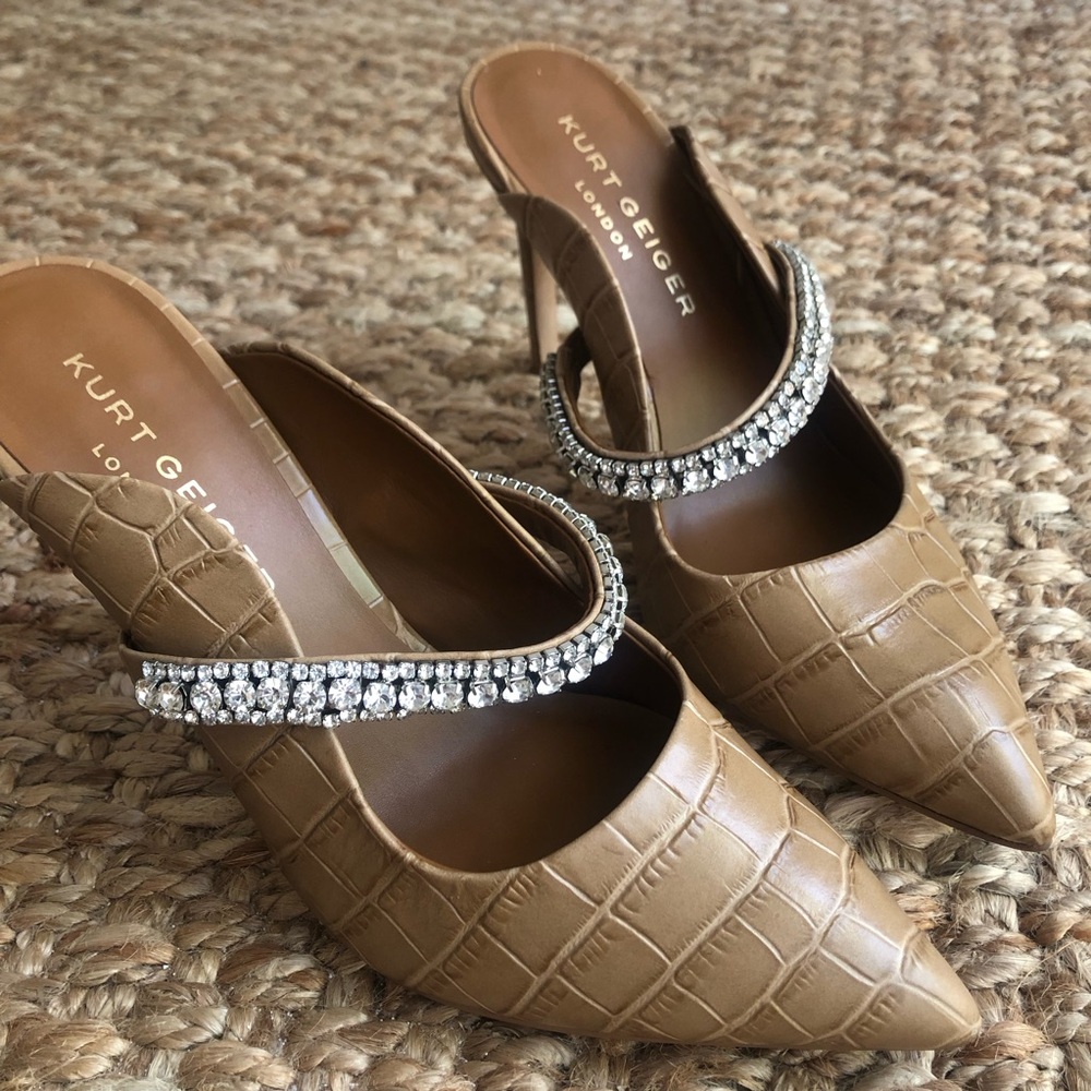 New: Kurt Geiger London Duke Jeweled Mule. Size 39 - Picture 3 of 14